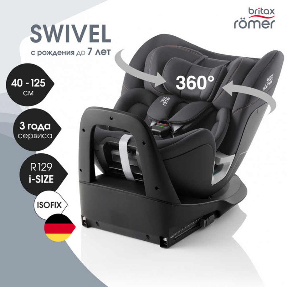 Автокресло Britax Roemer Swivel Midnight Grey