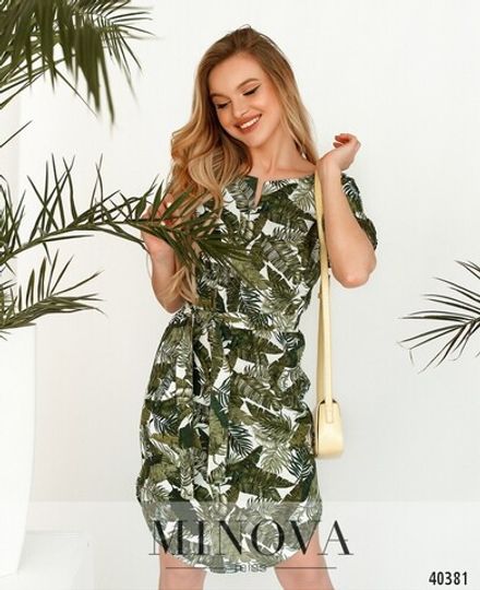Платье 2001-Зеленый Minova Фото 2