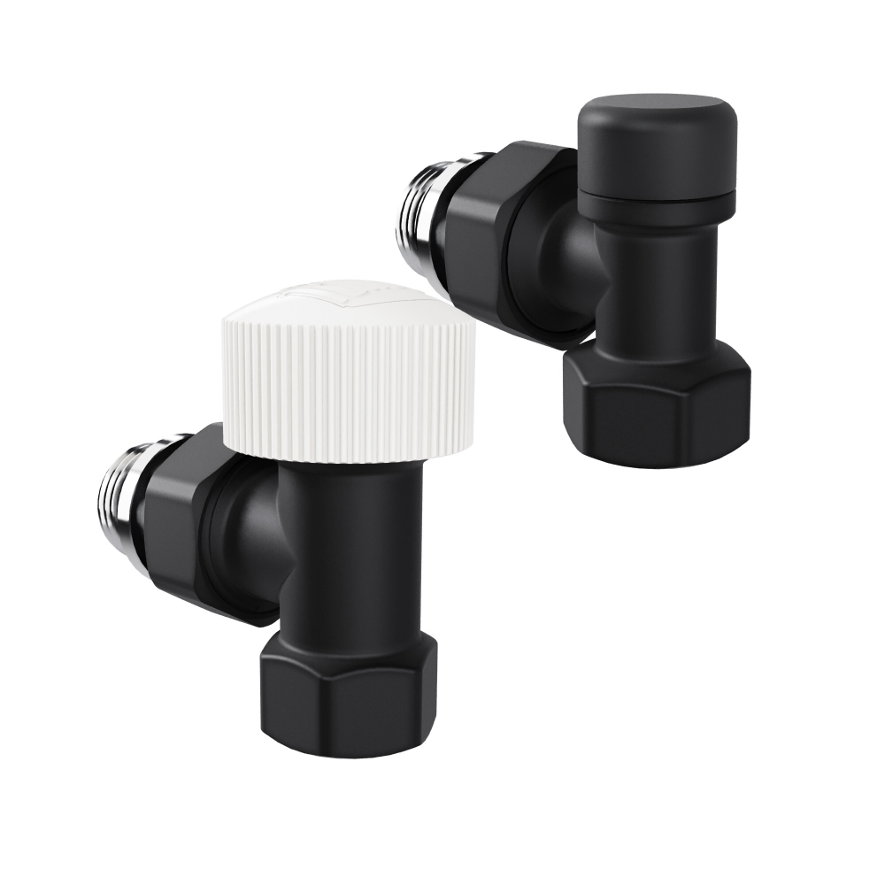 Набор термостатический угловой Royal Thermo Design 1/2quot;М30х1,5 (Черный)