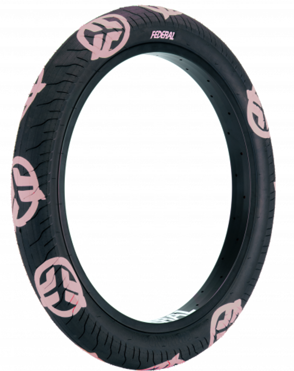 BMX Покрышка Federal Command LP сталь 20"x2.4" / 60psi Black with Pink logos