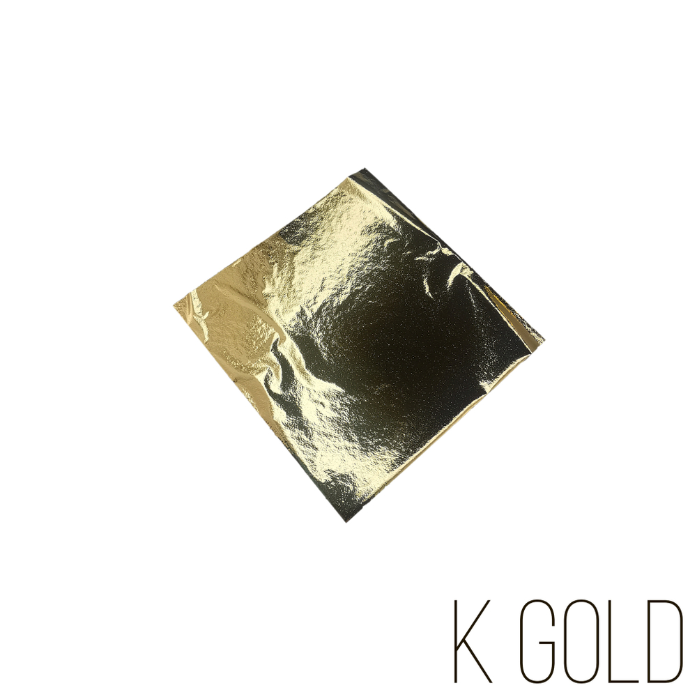 Зеркальная поталь "Mirror Shine", K Gold, 100 шт. 8*8,5см