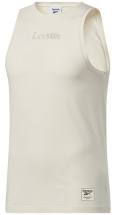Мужская теннисная футболка Reebok Les Mills No Dye Tank M - белый