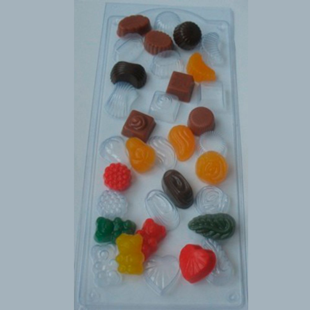 Форма для шоколада конфетное ассорти (Россия)