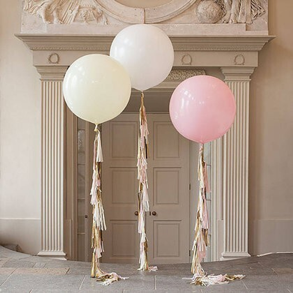Baby girl pink set (3 шара) +tassel