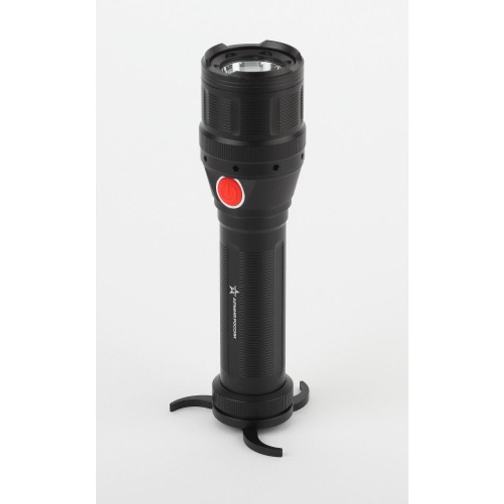 Светодиодный фонарь АРМИЯ РОССИИ MB-902 Буря ручной на батарейках с диммером регулируемый фокус встроенный светильник