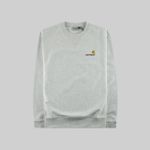  Толстовка мужская Carhartt WIP American Script Sweatshirt артикул:I025475_grey - купить в магазине Дайс