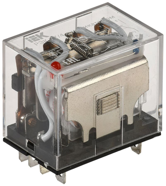 Реле промежуточное РЭК77/4(LY4) с индикацией 10А 12В DC IEK