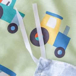 Комплект постельного белья на резинке Сатин Люкс KIDS 100% хлопок CDKR086, 1.5 спальный, простыня 180x200, наволочка 50x70