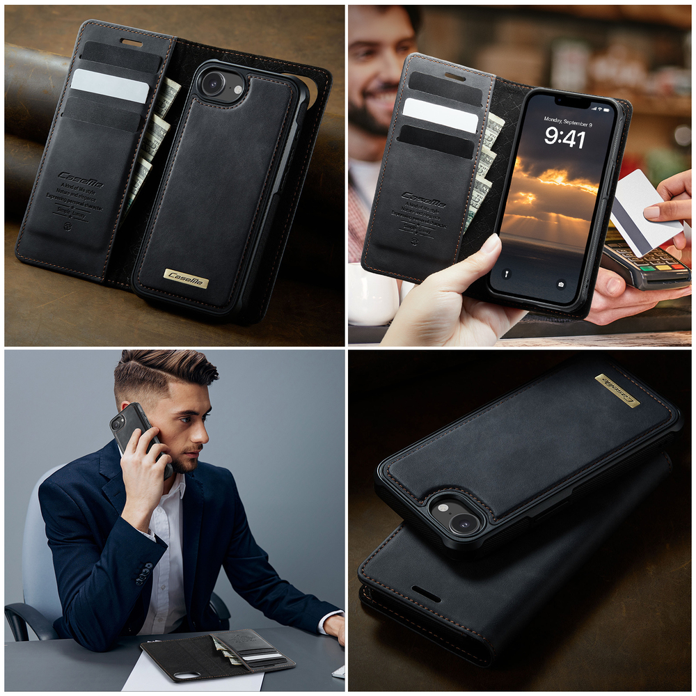 Чехол-кошелек CaseMe 2 in 1 MagSafe iPhone 16E