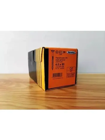 Саморез конструкционный PT с потайной головкой; желтая оцинковка; TX20; 4,0 x 80 mm упак 200 шт