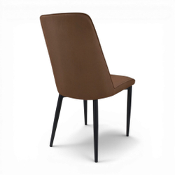 Стул "Софти" (арт. 325), велюр Бренди В29 коричневый, ножки черные
