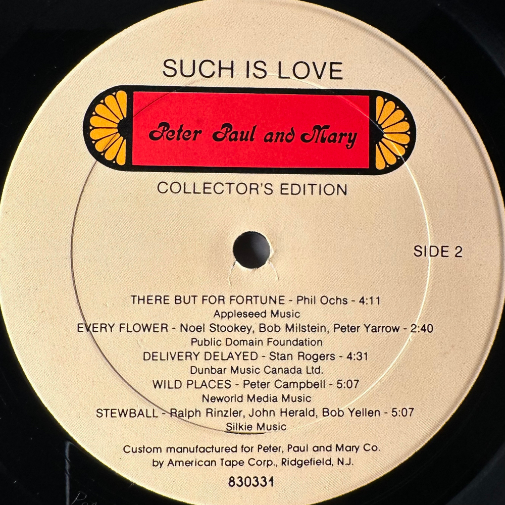 Peter, Paul & Mary ‎– Such Is Love (США 1983г.)