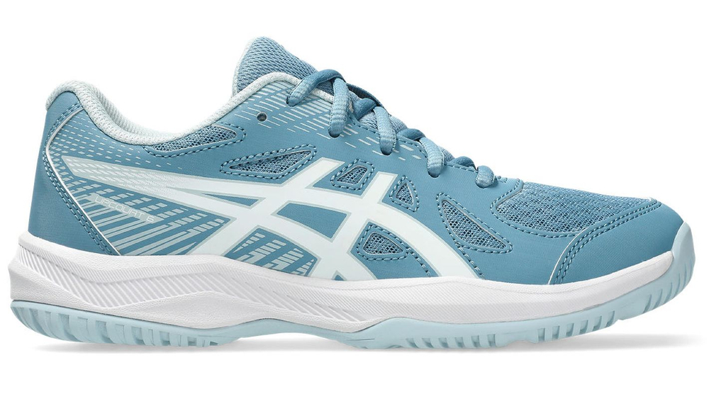 Детские теннисные кроссовки Asics Upcourt 6 GS - saba blue/white