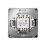 ARTGALLERY 2-клавишный ВЫКЛЮЧАТЕЛЬ ДЛЯ ЖАЛЮЗИ, 2х сх.4, 10А, механизм, быстрозажим. клем., ЛОТОС