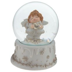 GAEM Фигурка декор в стекл шаре "Ангелочек", D 6 см, L7 W7 H8,5 см, 3в.