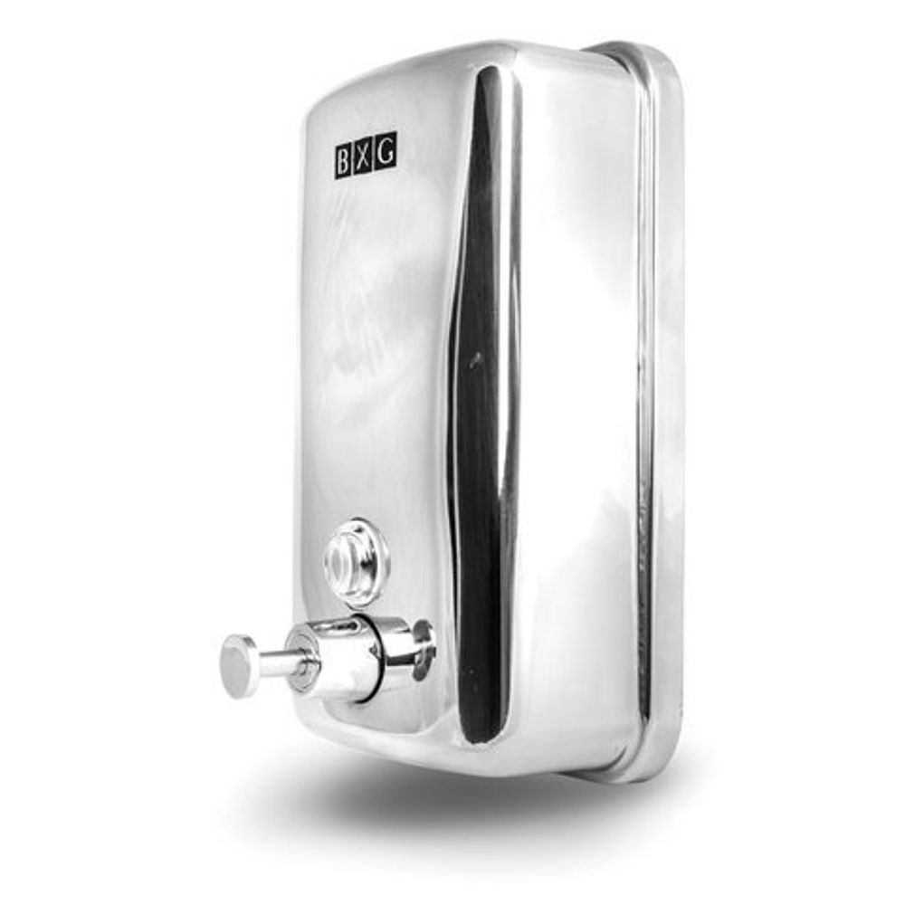 Дозатор для жидкого мыла BXG antivandal, наливной, нержавеющая сталь, 1 л, BXG SD H1-1000