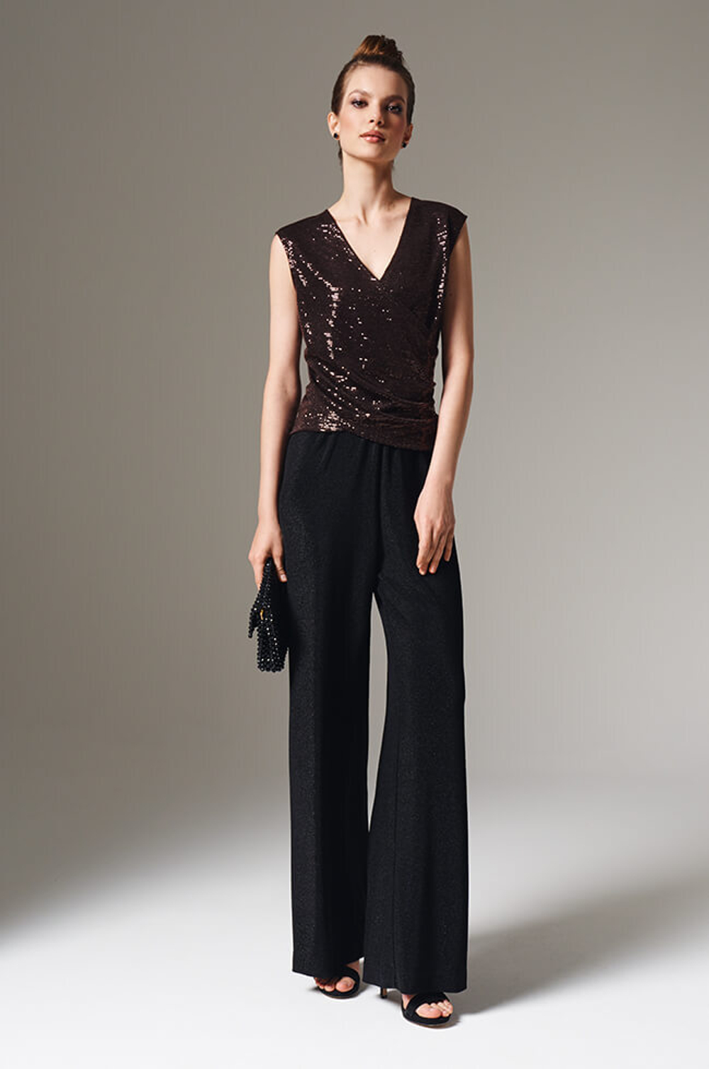 23136 Топ женский (медно-черный)