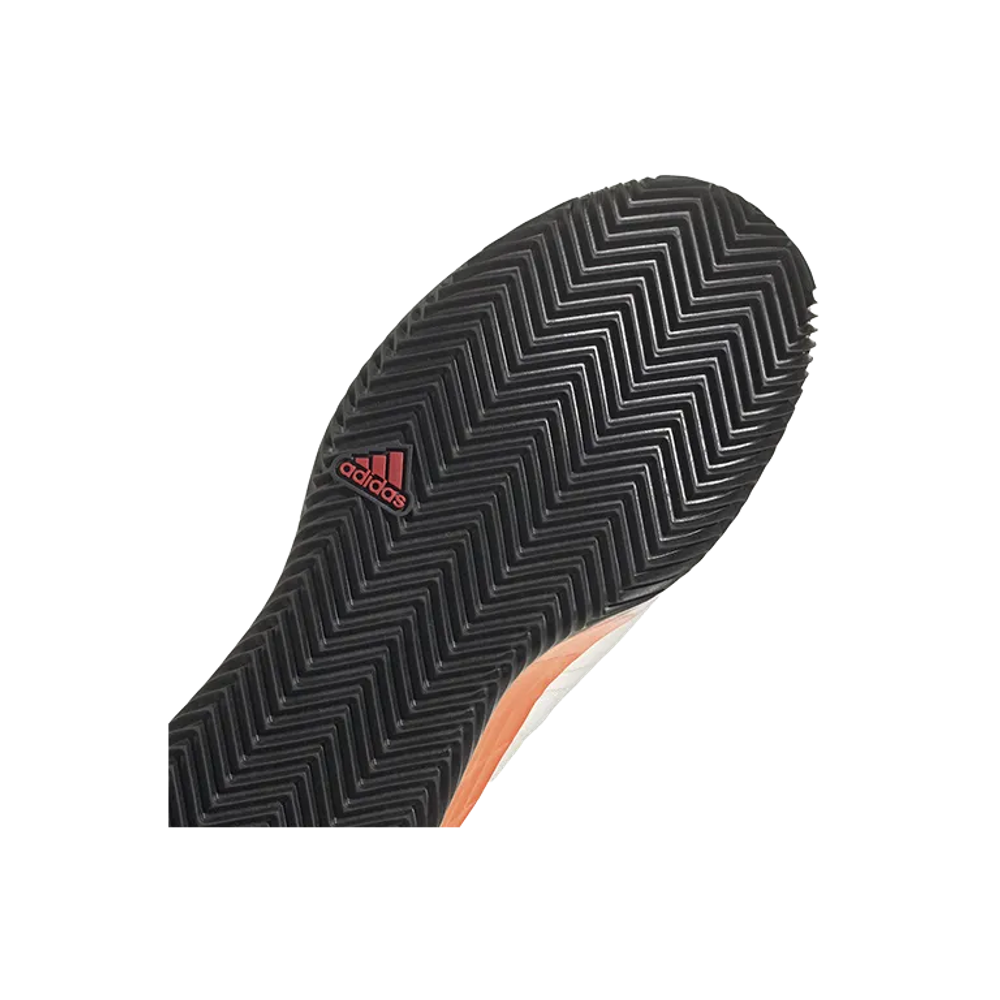 Adidas Adizero Ubersonic 4 M Clay Белые-Оранжевые кроссовки