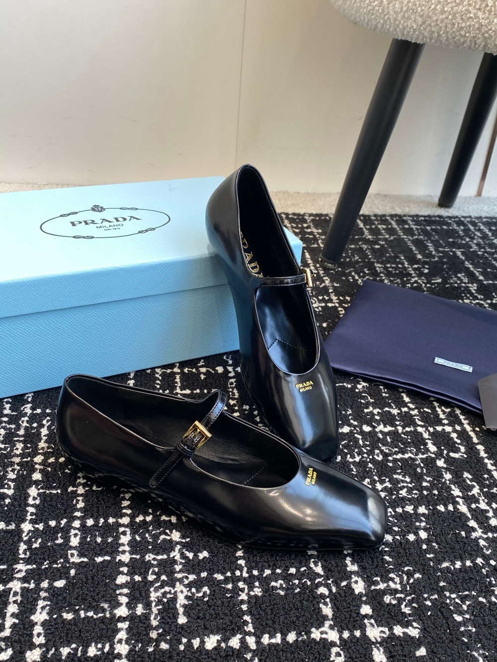 Prada Mary Jane Ballerinas