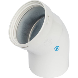 Элемент дымохода отвод 45° п/м Ø80