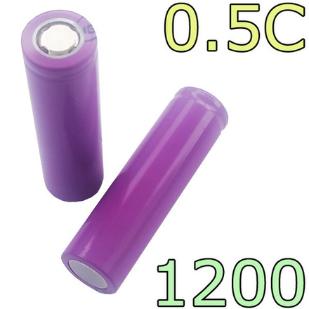 Аккумулятор 18650- 1200mAh/0.5С