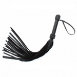 Черная плеть с плетением турецкие головы - 60 см. (Цвет: черный)