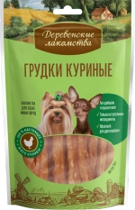 ДЕРЕВЕНСКИЕ ЛАКОМСТВА для мини-пород Грудки куриные, 55 г
