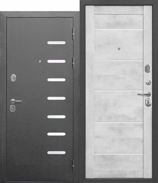 Дверь металлическая 9 см Серебро