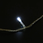 Гирлянда для дома 9,5м 100 ламп LED прозрач.пров.,8 реж, IP-20, Белый (возможность соединения)