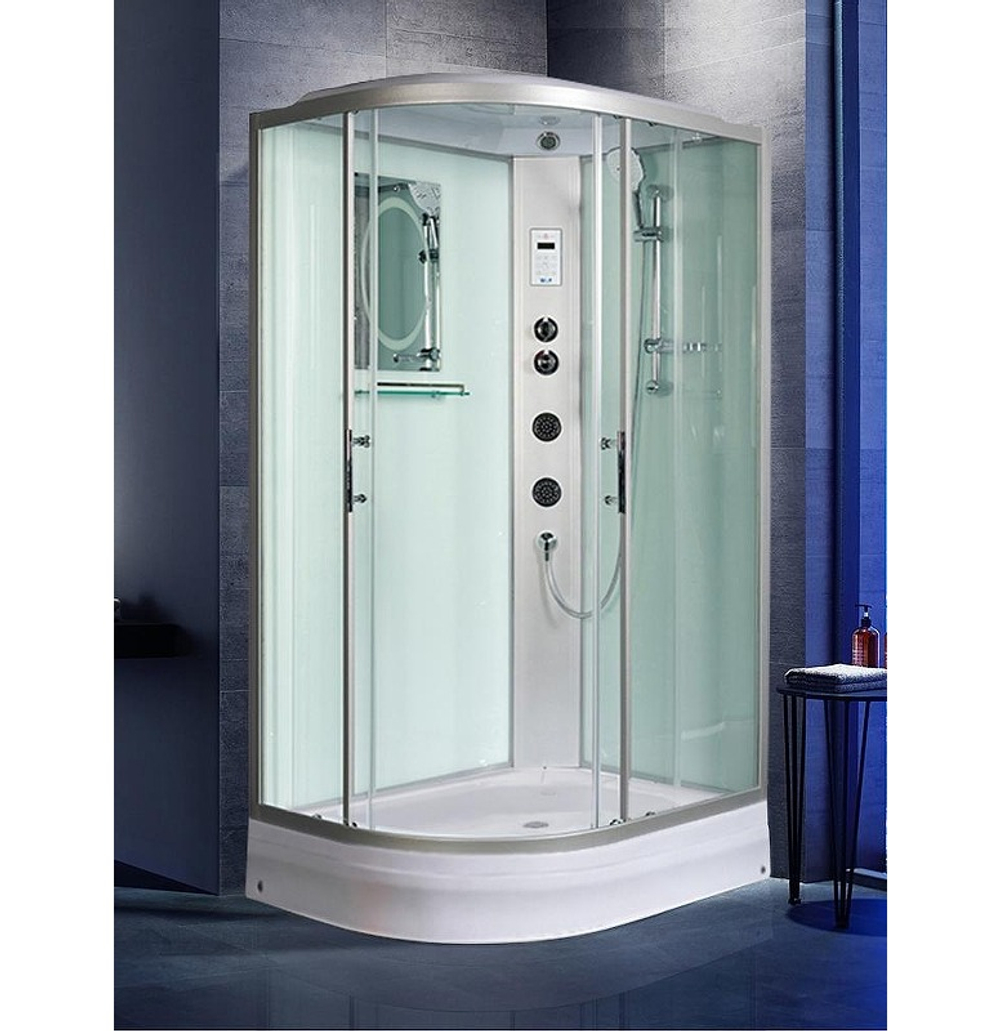 Душевая кабина WeltWasser (ВельтВассер) Werra XL 1204 R, со средним поддоном, с электрикой и ГМ, 120x90x226