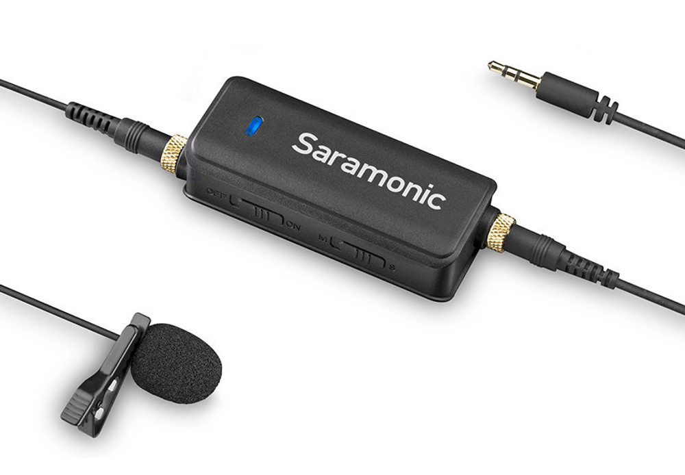 Микшер с микрофоном Saramonic LavMic для камер и смартфонов (2 входа 3,5 мм)