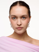 Серьги "Whale Amour" silver горный хрусталь