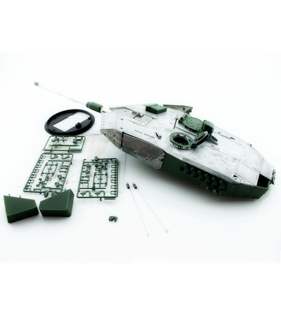 Металлическая башня для танка Leopard 2A6 c BB-пушкой и вращением на 360°, неокрашеная