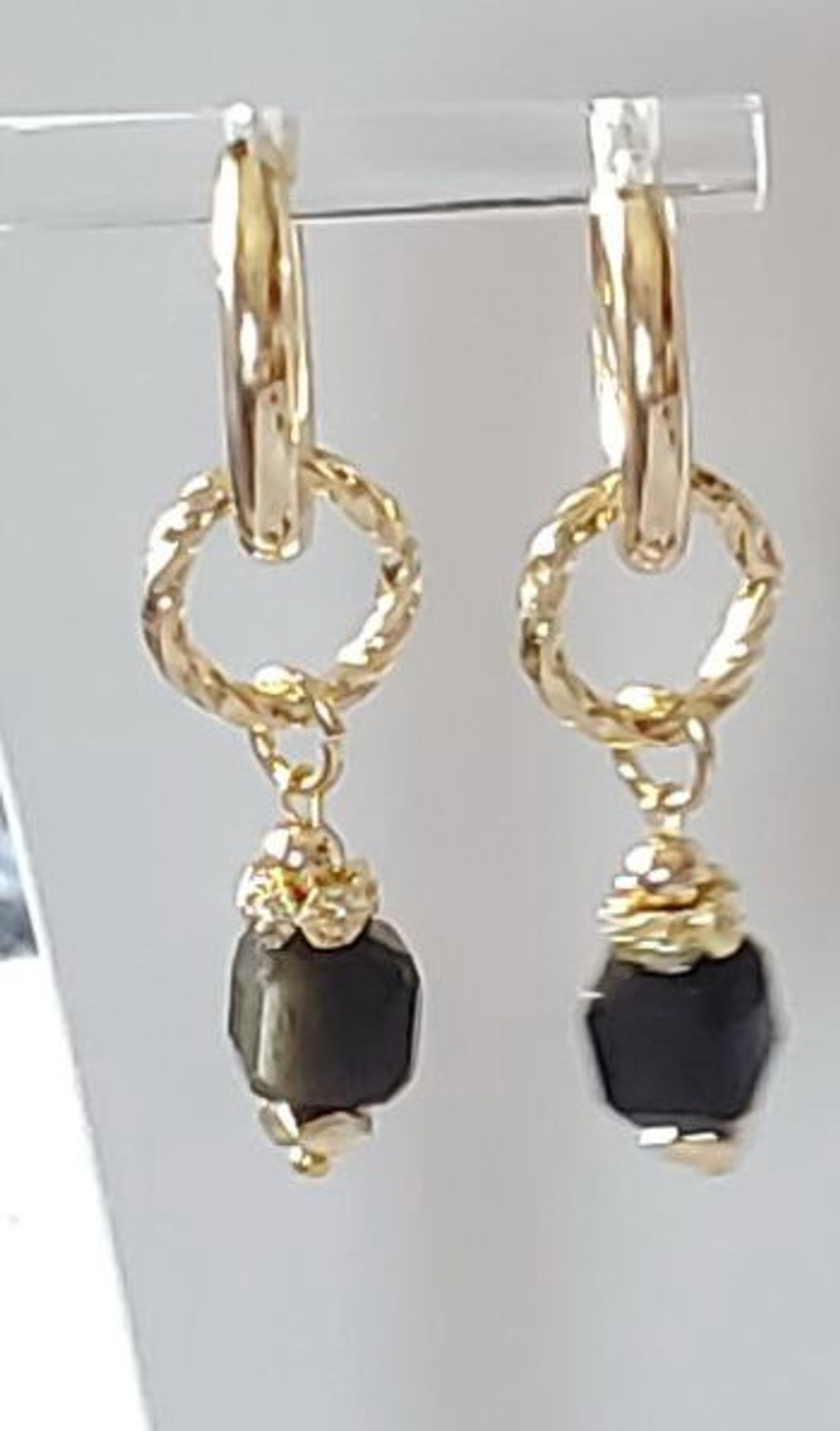 91001501 Серьги Роман с камнем - Тайна Тикаль