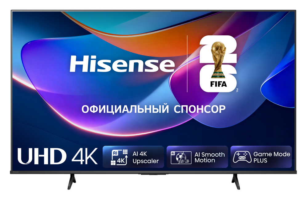 Телевизор LED Hisense 43" 43A6S черный 4K Ultra HD 60Hz