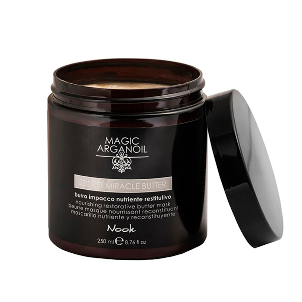 Интенсивно-питательная маска для истонченных и поврежденных волос pH 3.5-4.5 Nook Magic Arganoil Secret Classic Miracle Butter Mask 250мл