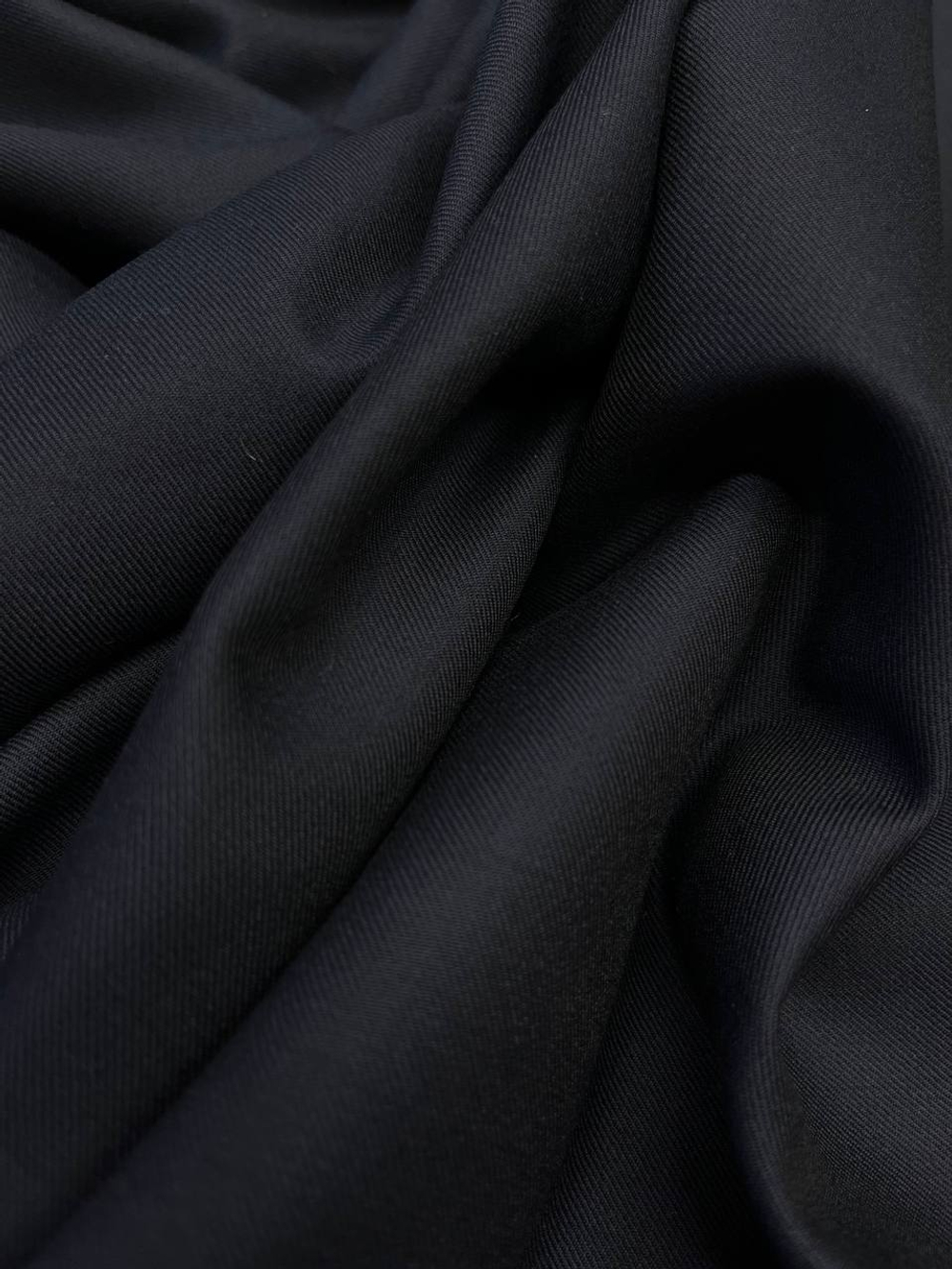 Шерсть костюмно-плательная темно-синяя 120'S