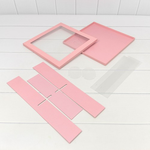 Коробка сборная 30х30х7 см (Розовый)