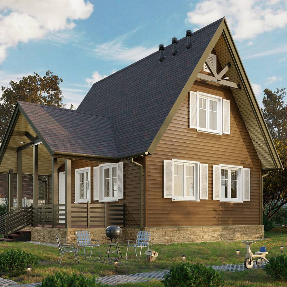 Сайдинг Docke Lux Ванкувер Ёлочка D5C PSWE-1088 Миндаль 3600 мм