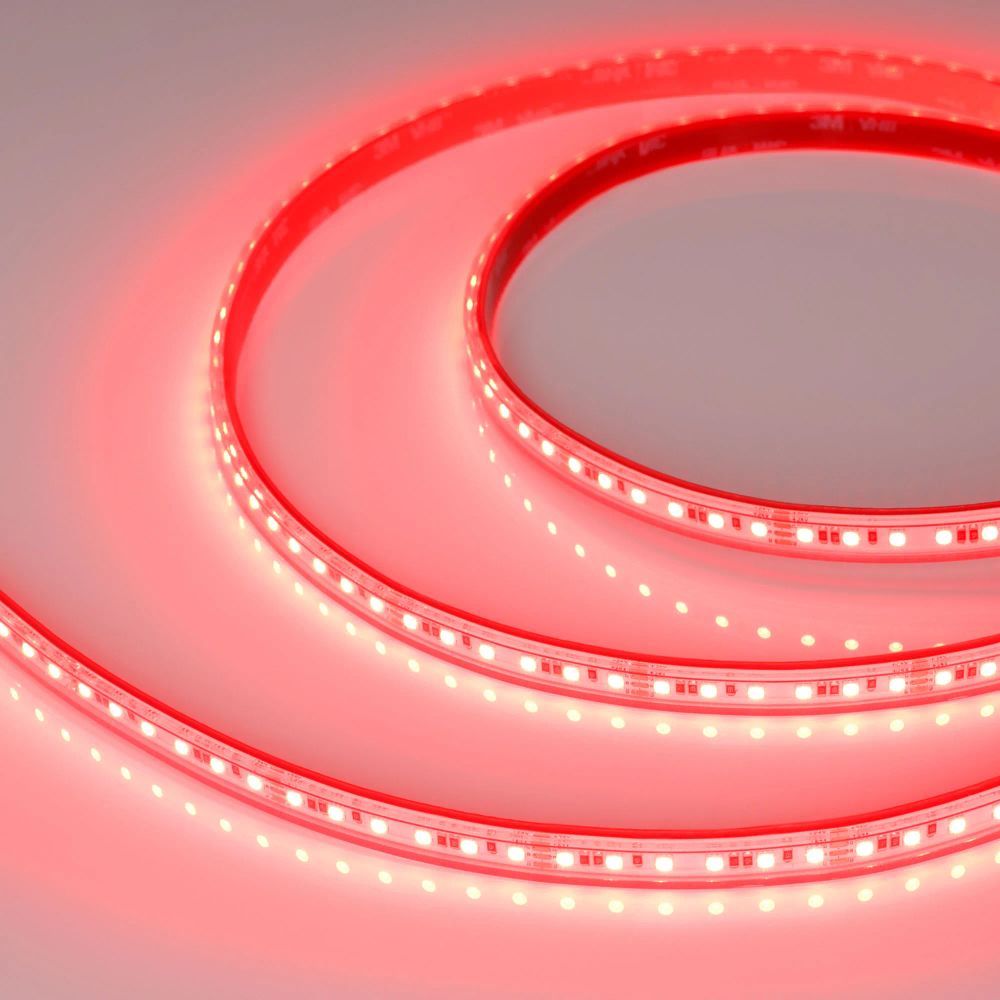 Светодиодная лента герметичная RTW-PS-A120-10mm 24V RGB (12 W/m, IP67, 2835, 5m) (Arlight, 5 лет) 042907