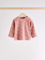 Лонгслив и брюки в комплекте для малышей Next Q95-521, Розовый