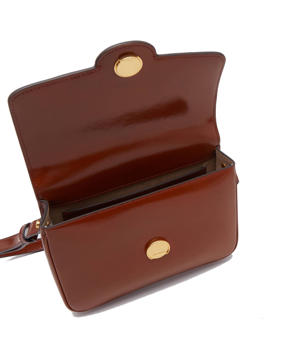 кожаная сумка через плечо robinson spazzolato convertible TORY BURCH - коричневый(143122)