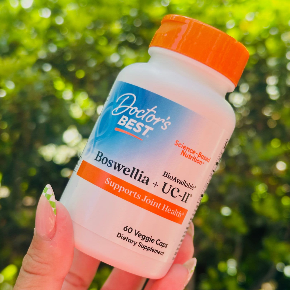 Doctor's Best, босвеллия и UC-II®, 60 растительных капсул