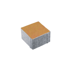 Тротуарная плитка КВАДРАТ 100х100 мм - Листопад гладкий Сахара