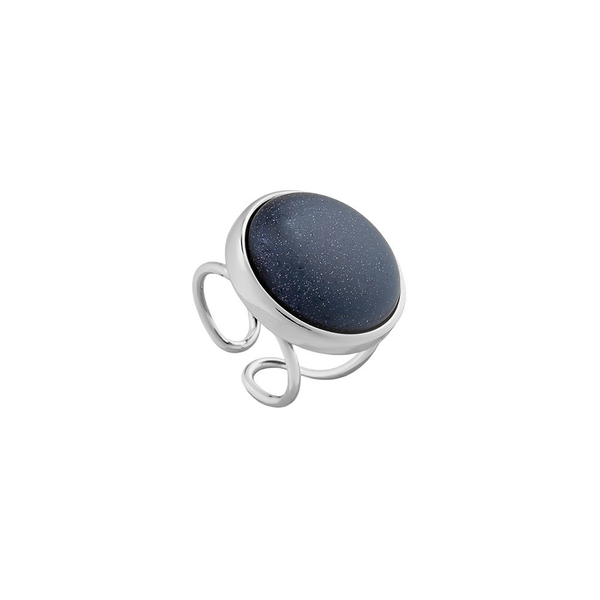 Кольцо Possebon Pearl Blue Aventurine 16.5 мм K0948.23 BL/S