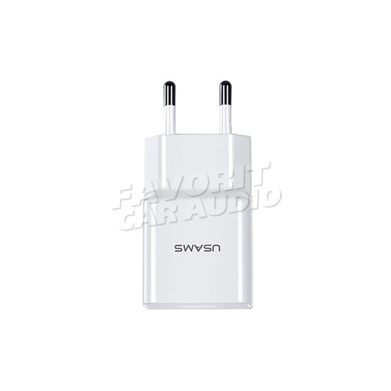 СЗУ 1 USB Usams US-CC060 T11 2100mA пластик белый