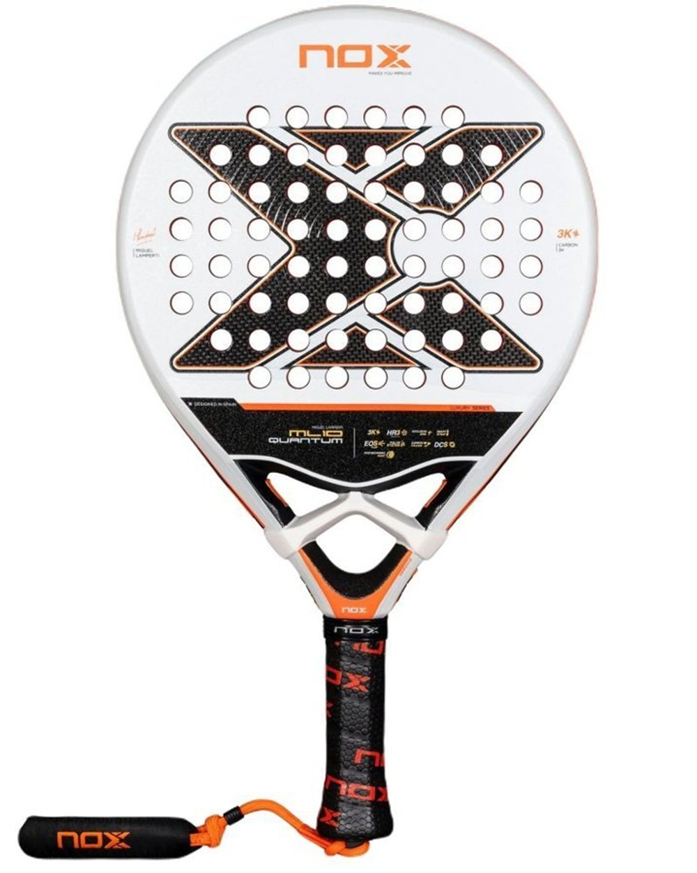 Ракетка для падел Профессиональная NOX PALA ML10 QUANTUM 3K MIGUEL LAMPERTI .