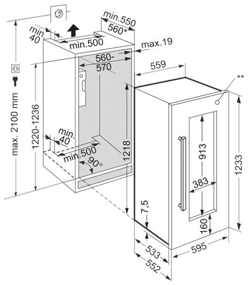 Винный шкаф Liebherr EWTdf 2353