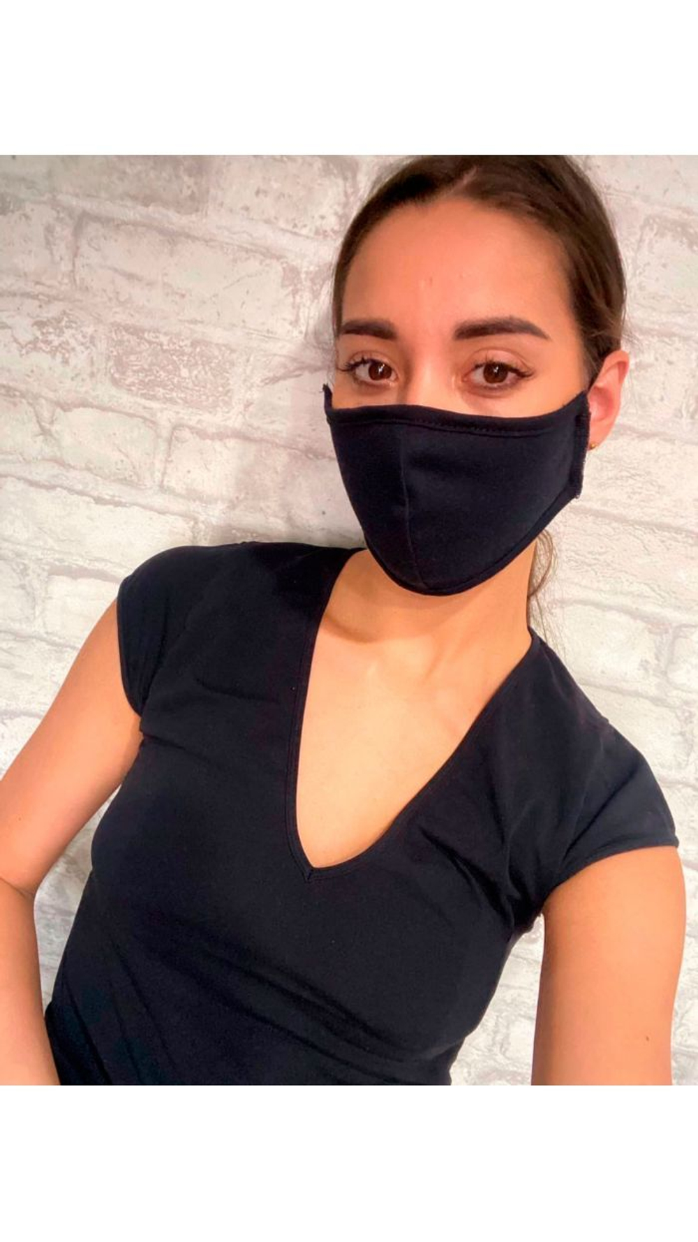 Маски упаковка 2шт, индивидуальной защиты "черная-2"