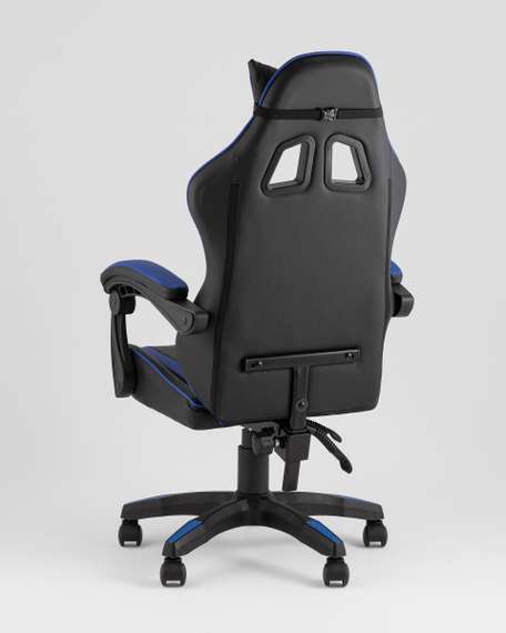 Кресло спортивное TopChairs Shadow черно-синий